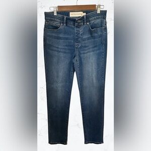 Soft Surroundings High Rise Jeans Blue Small Wash Skinny Stretch Denim EUC